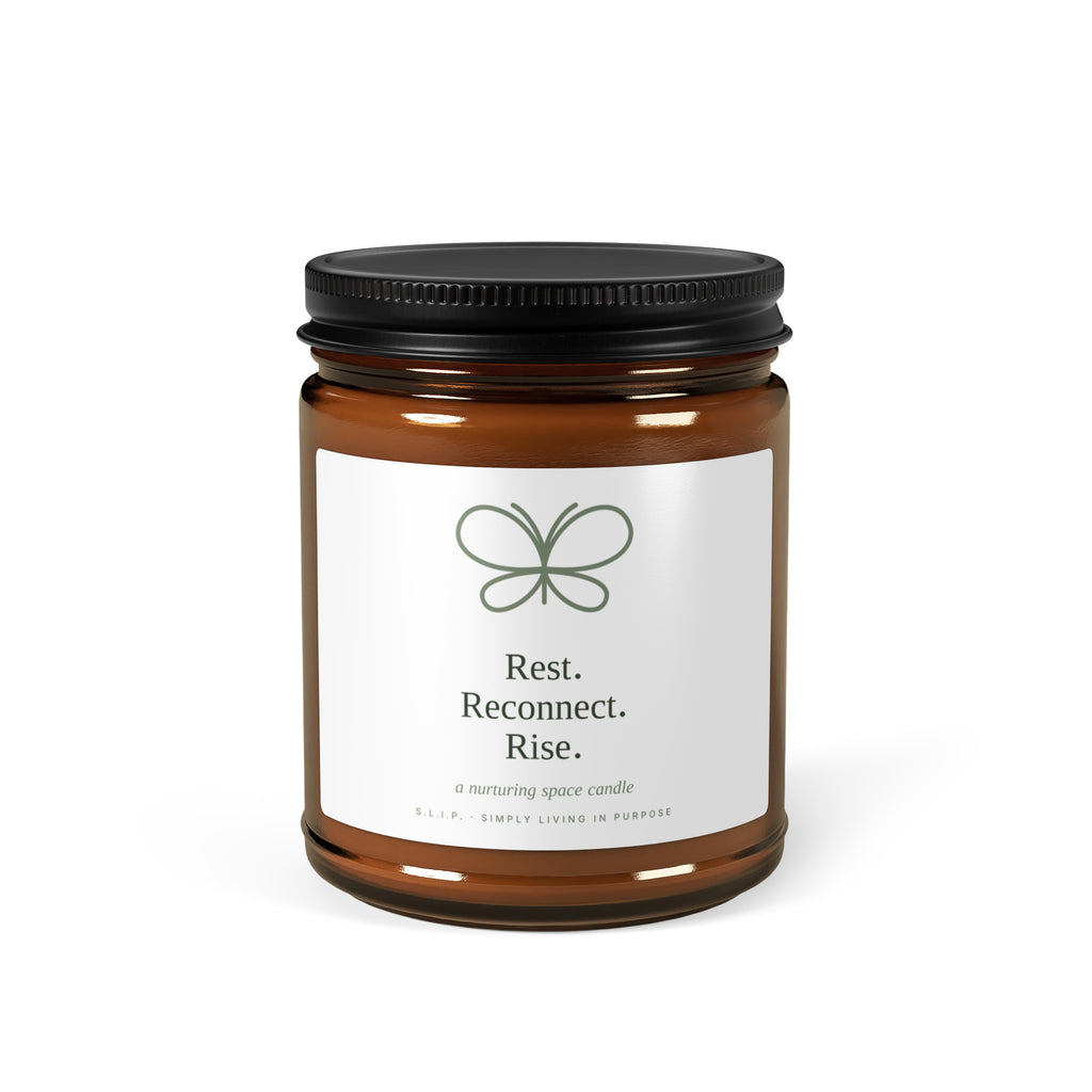 Rest. Reconnect. Rise. Amber Candle – view 1