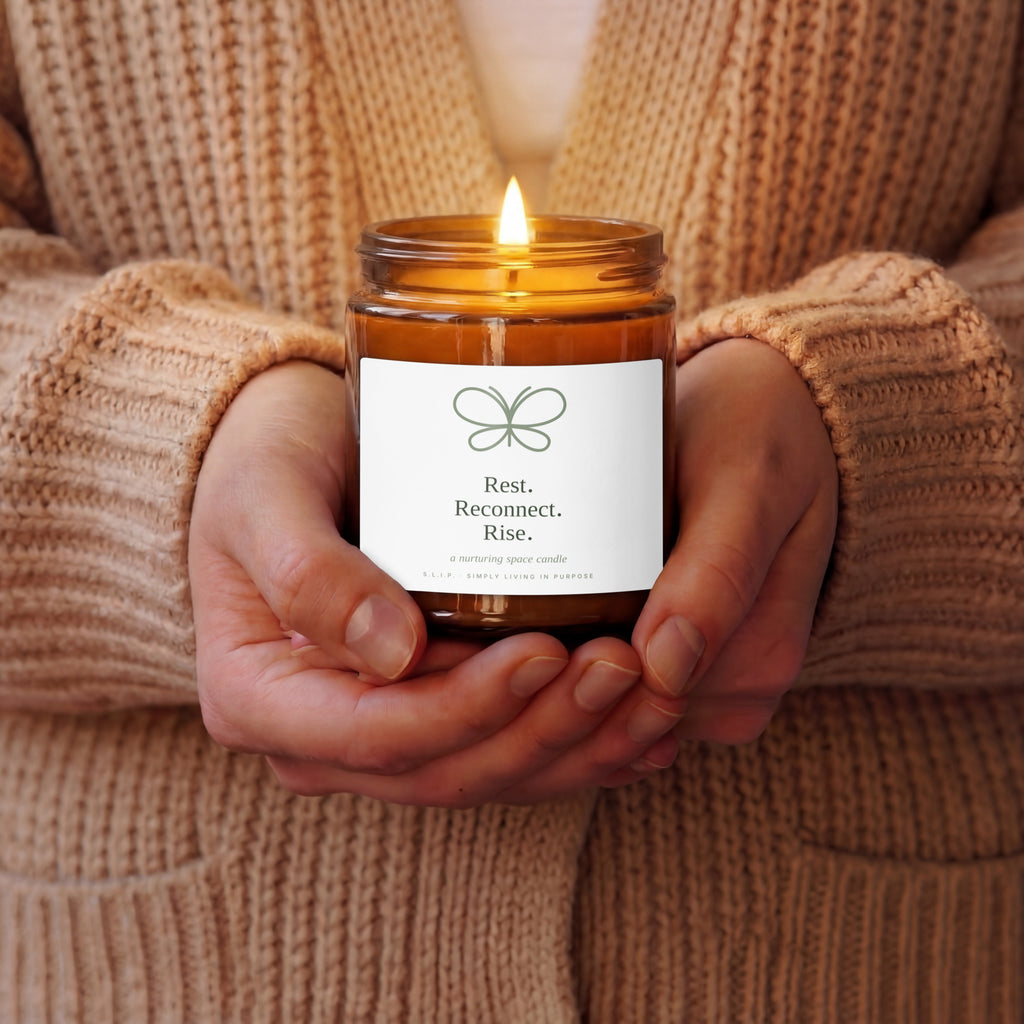 Rest. Reconnect. Rise. Amber Candle – view 2