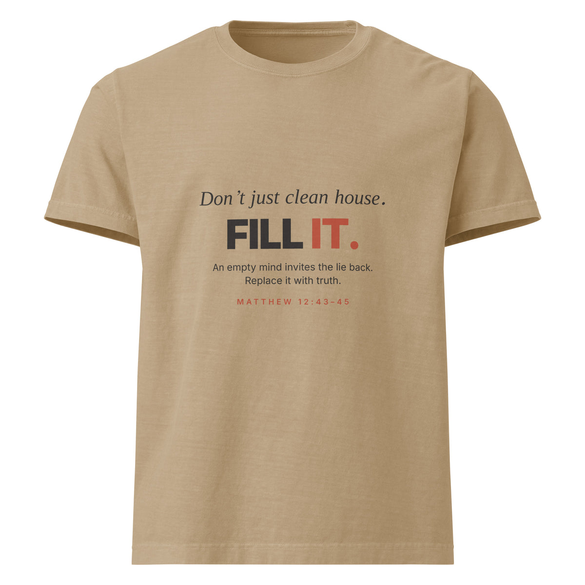 Fill It Renewed Mind garment-dyed t-shirt - view 2