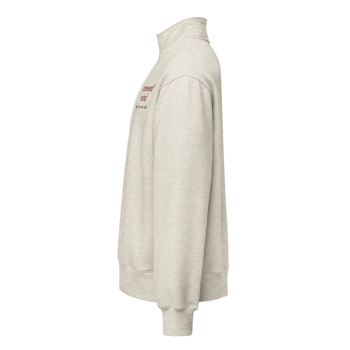 Renewed Mind embroidered heavyweight half-zip pullover - view 4
